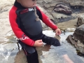 Fletcher in wet suit